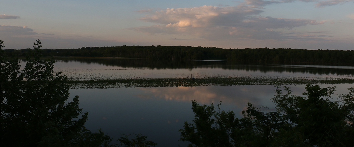 image of the chesapeake bay watershed during sunset